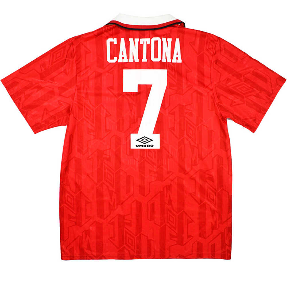 1992-94 Manchester United Home Shirt Cantona #7 (Excellent) XL