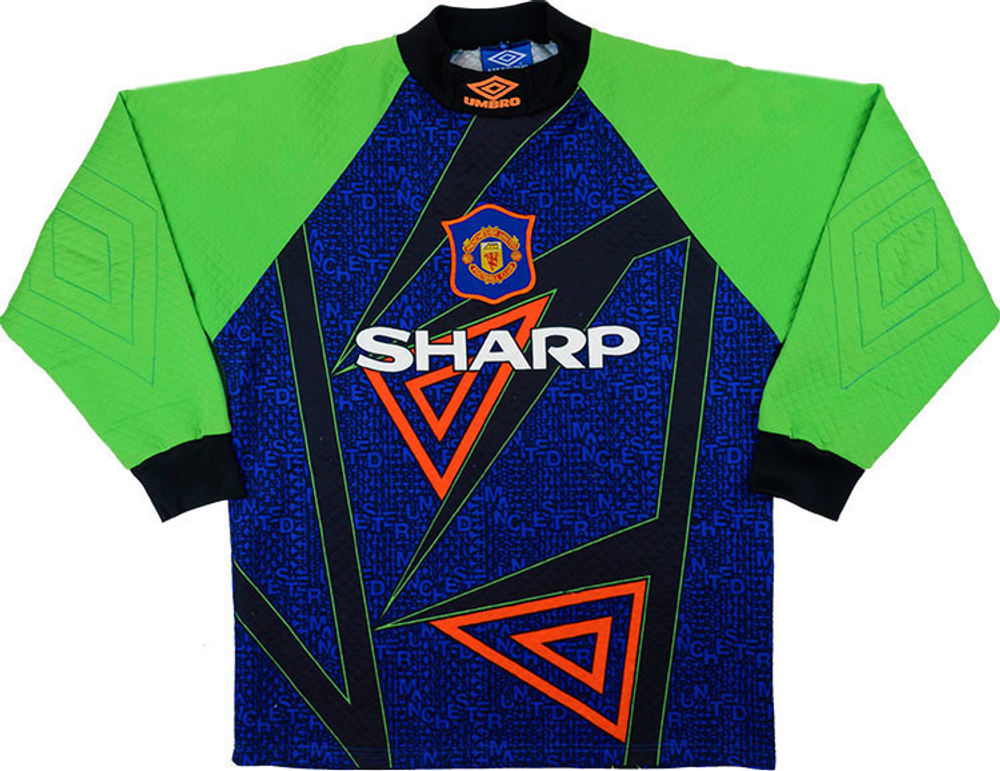 1994-96 Manchester United GK Shirt Schmeichel #1 (Very Good) M 