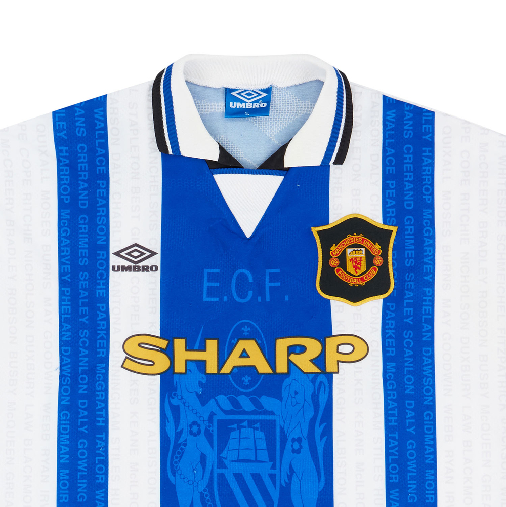 1994-96 Manchester United Third Shirt Beckham #24 (Excellent) XL