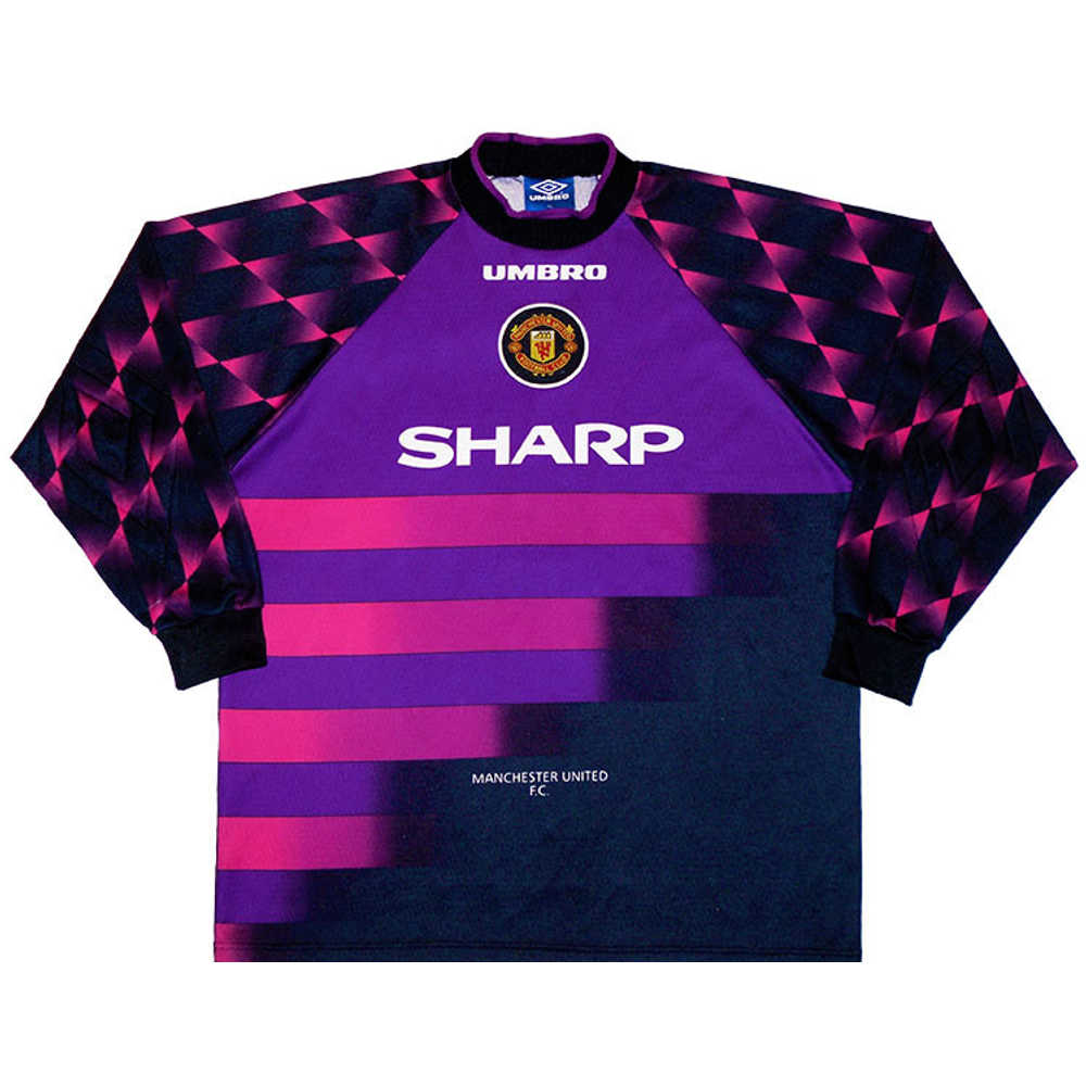 1996-97 Manchester United Purple GK Shirt (Good) Y