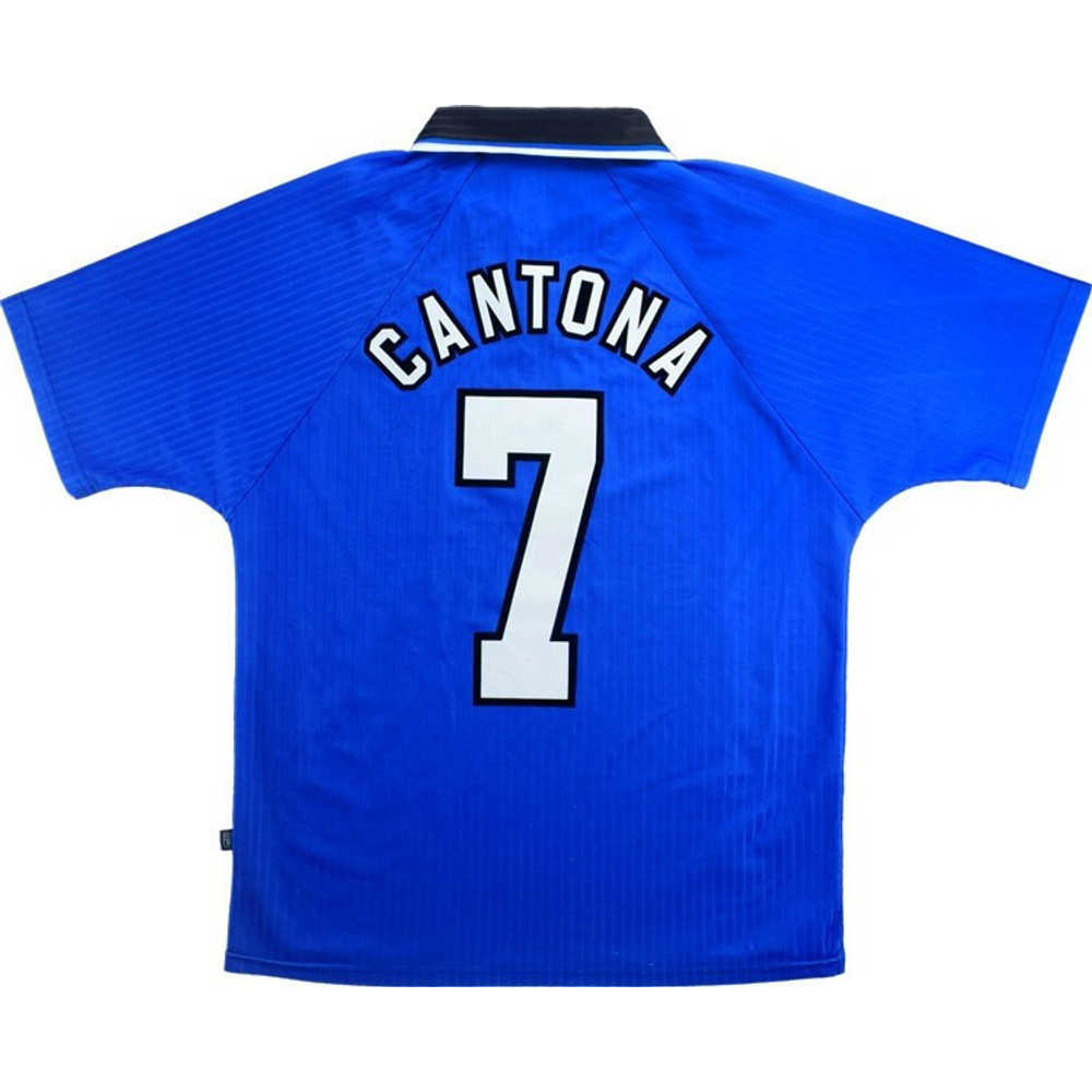 1996-98 Manchester United Third Shirt Cantona #7 (Excellent) XL
