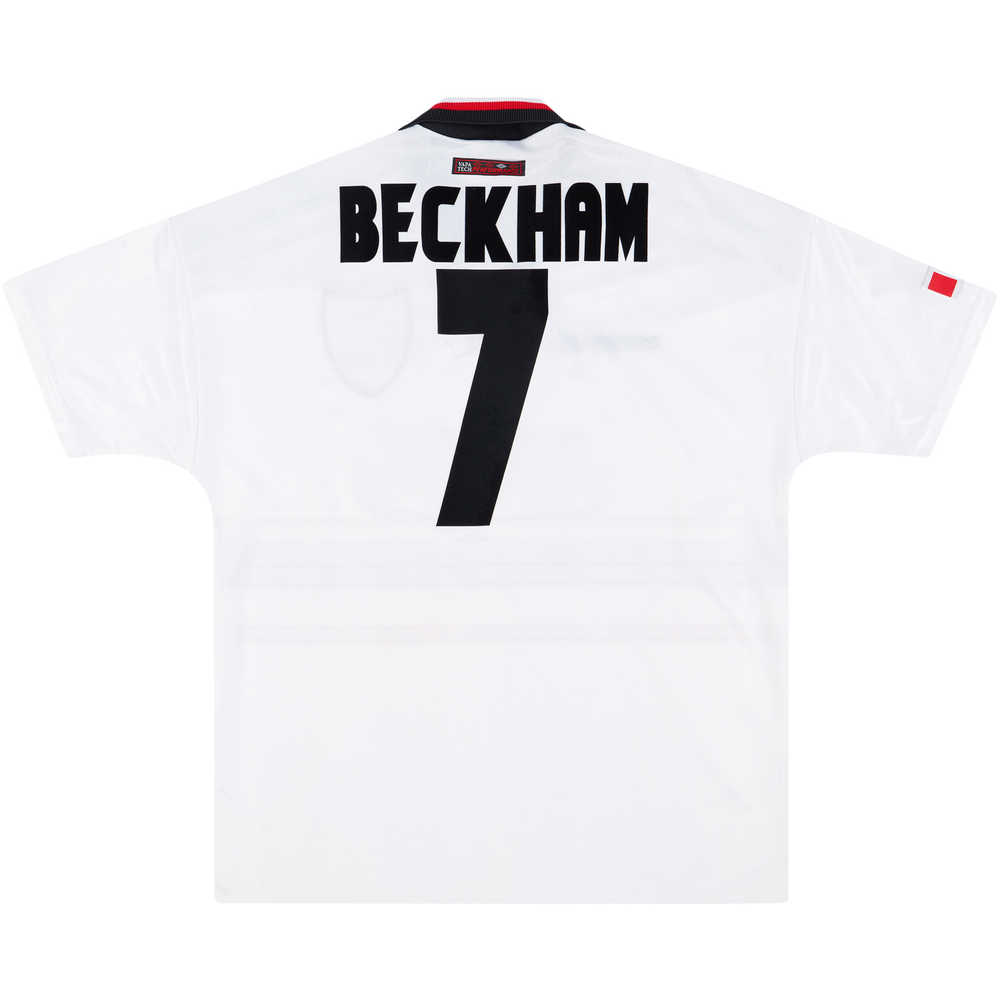 1997-99 Manchester United Away Shirt Beckham #7 (Very Good) L