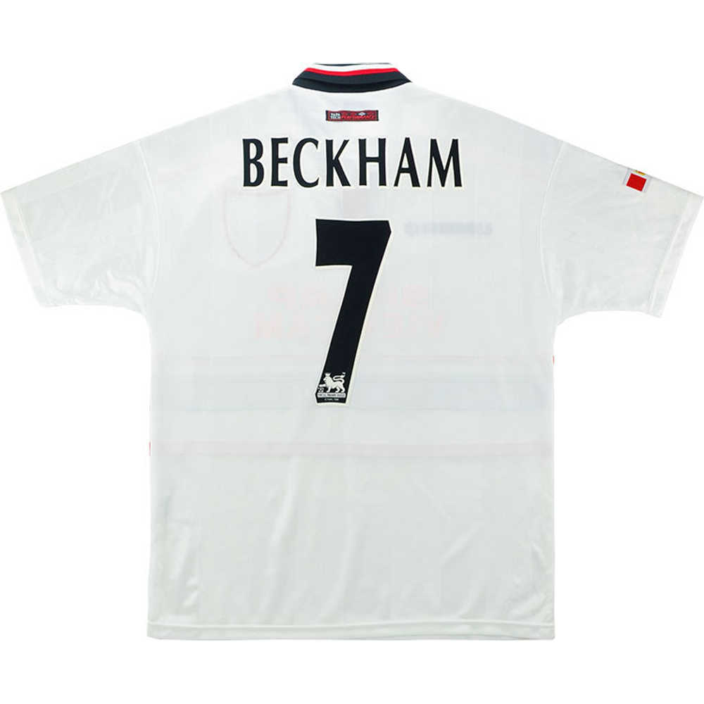 1997-99 Manchester United Away Shirt Beckham #7 (Very Good) XL