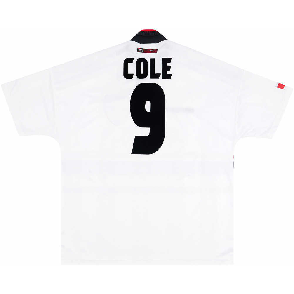 1997-99 Manchester United Away Shirt Cole #9 (Excellent) XXL