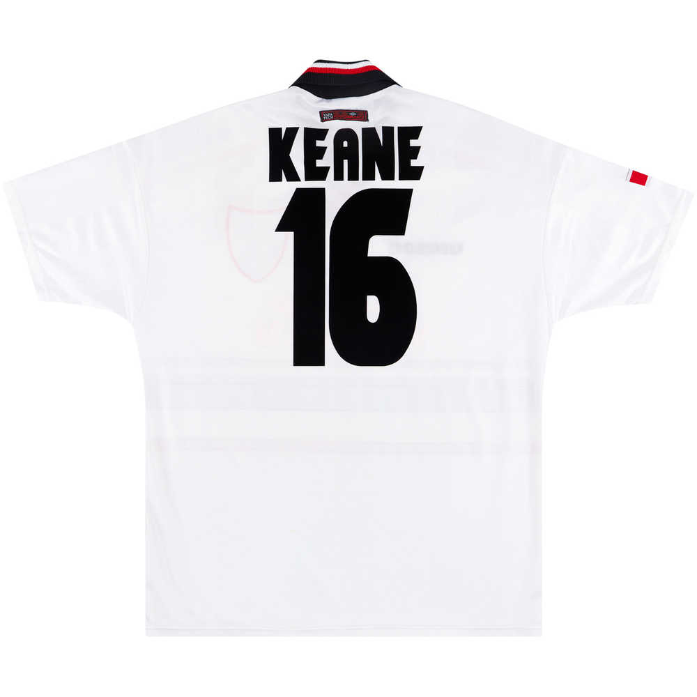 1997-99 Manchester United Away Shirt Keane #16 (Very Good) M