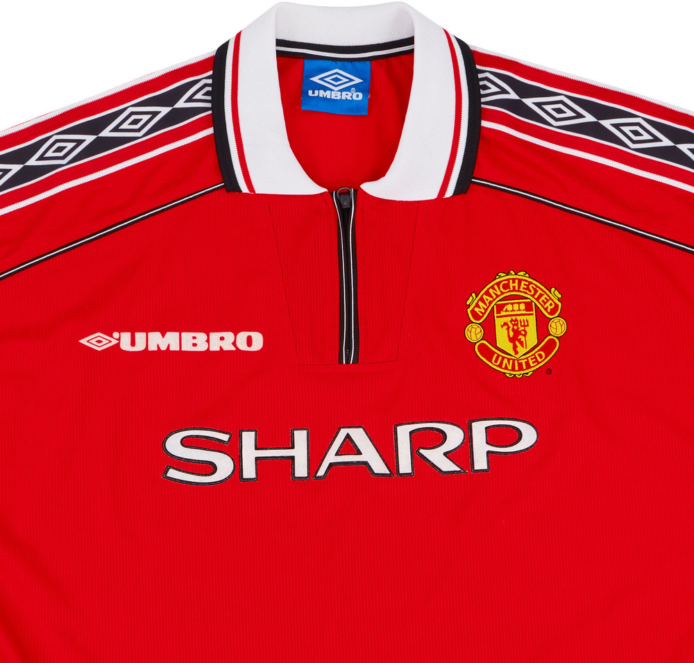 1998-00 Manchester United Home Shirt Yorke #19 (Excellent) Y