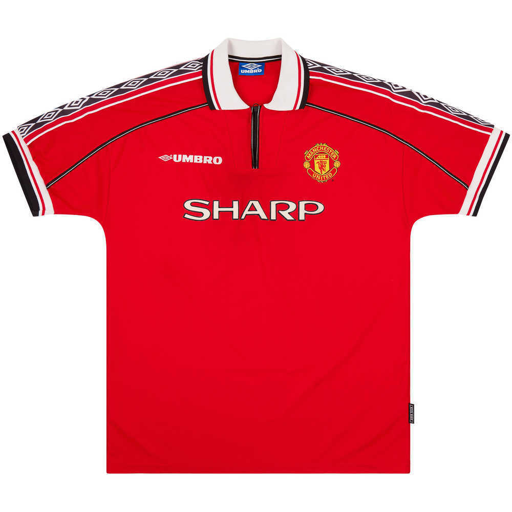 1998-00 Manchester United Match Issue Home Shirt #15