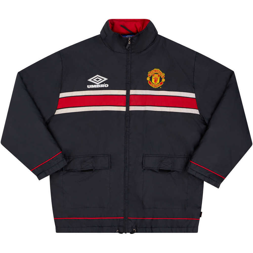 1998-99 Manchester United Umbro Padded Bench Jacket (Excellent) L