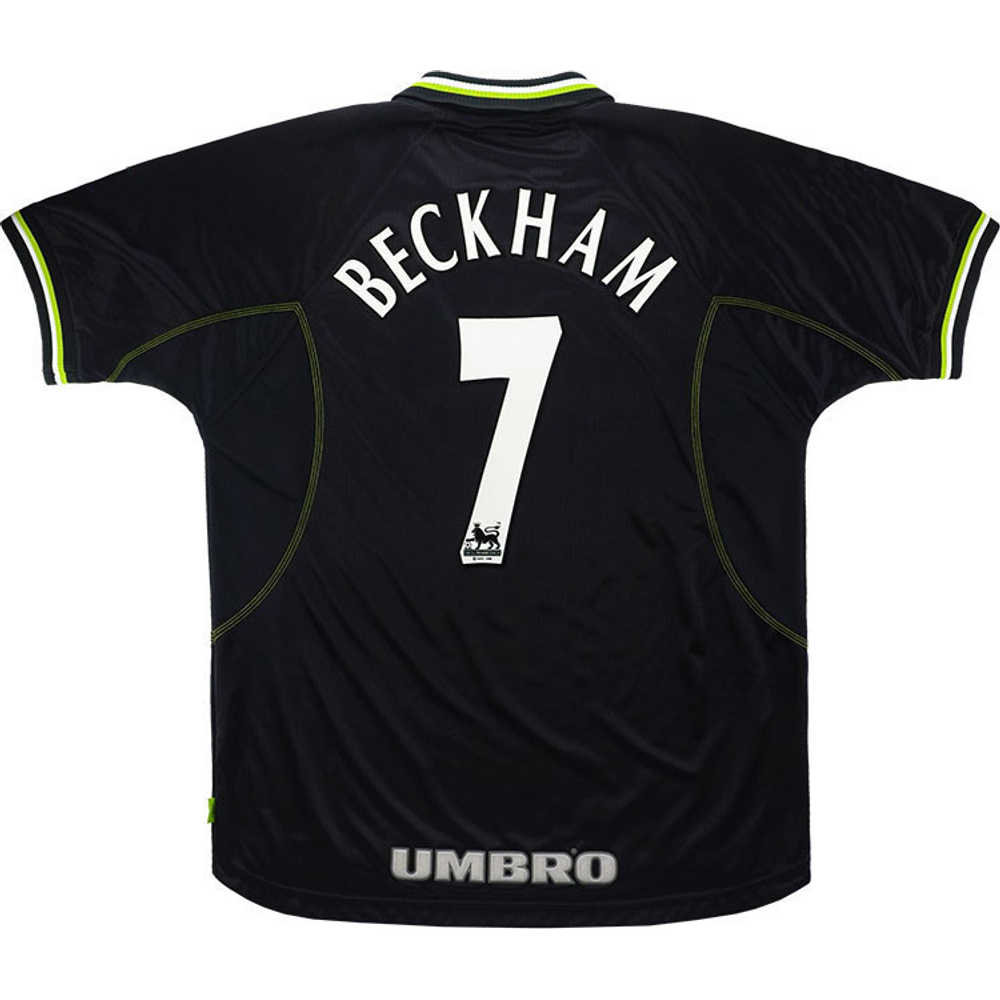 1998-99 Manchester United Third Shirt Beckham #7 (Excellent) M