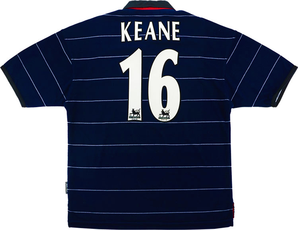 1999-00 Manchester United Away Shirt Keane #16 (Excellent) L
