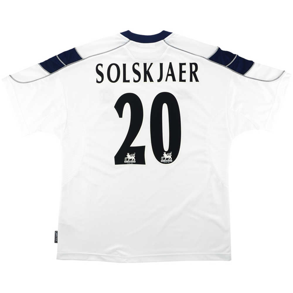 1999-00 Manchester United Third Shirt Solskjaer #20 (Excellent) XL
