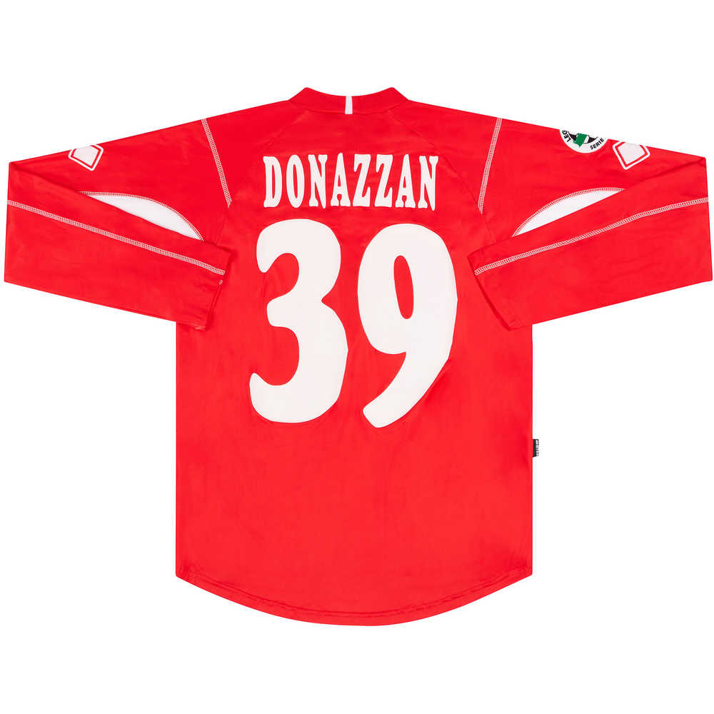 2006-07 Mantova Match Issue Away L/S Shirt Donazzan #39
