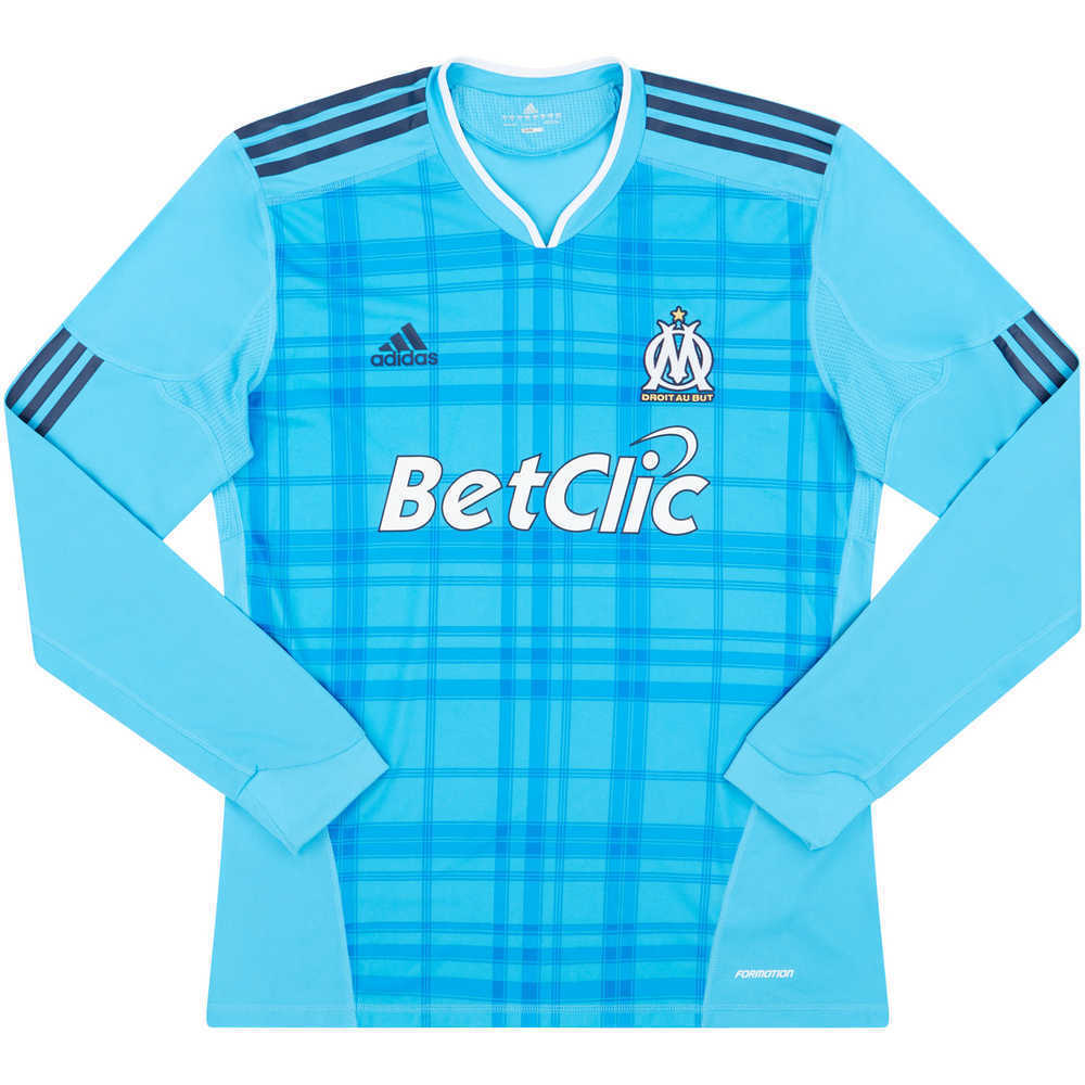 2010-11 Olympique Marseille Player Issue Away L/S Shirt (Excellent) XL