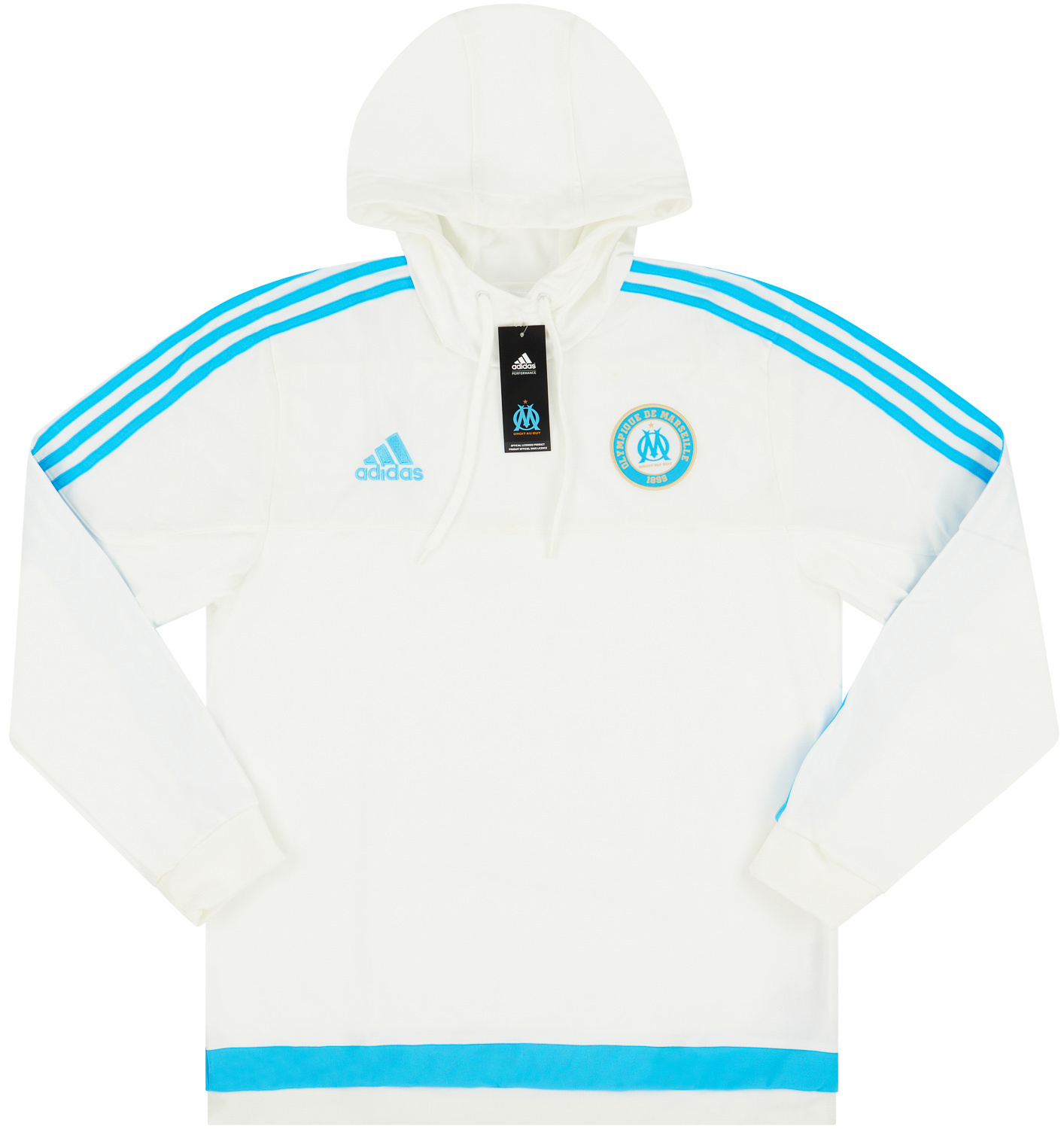 Olympique Marseille adidas Hooded Top - NEW