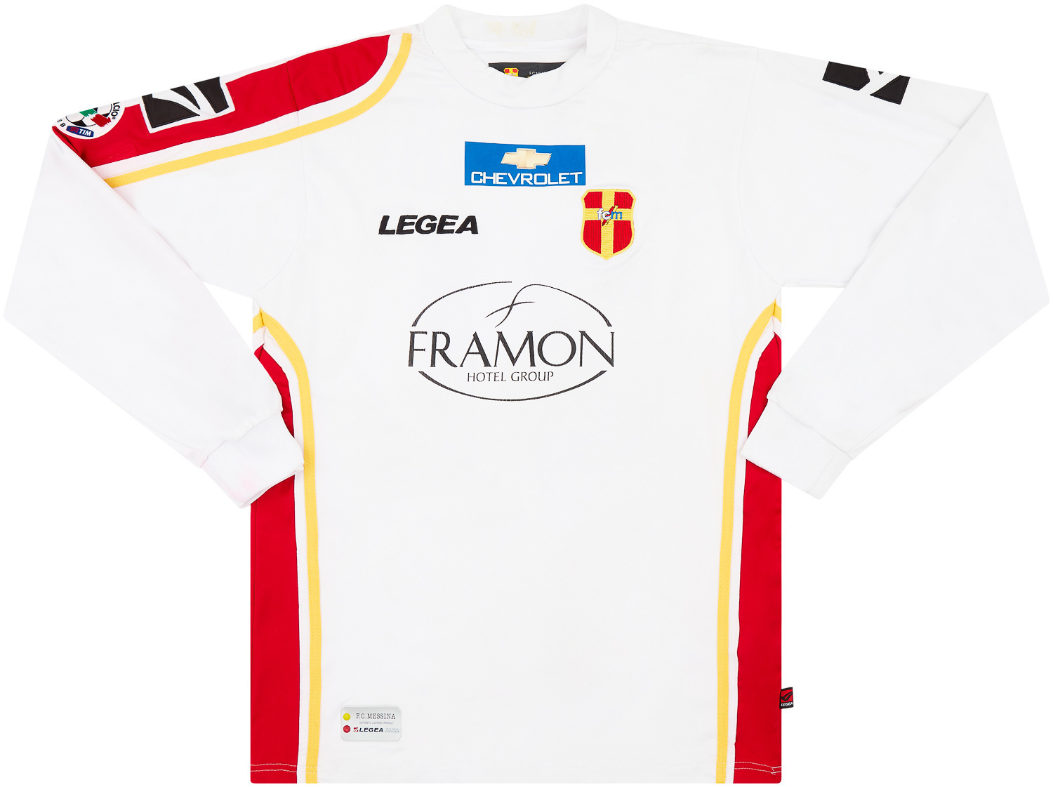 2007-08 Messina Match Issue Home Shirt Lazzari #21