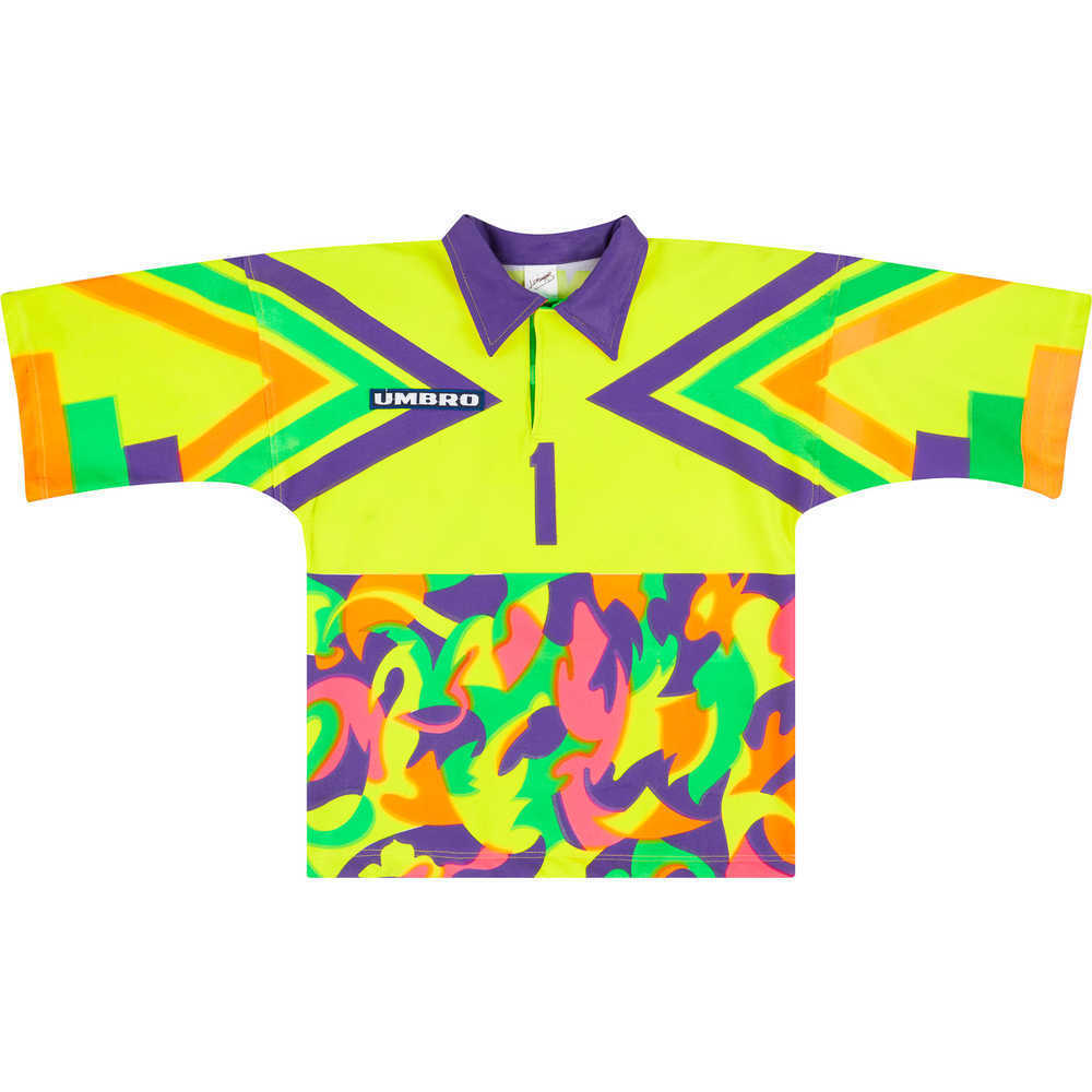 1994 Mexico GK S/S Shirt Campos #1 *As New* L