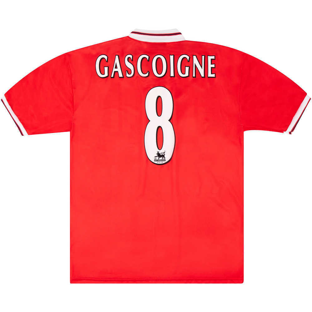 1998-99 Middlesbrough Home Shirt Gascoigne #8 (Excellent) XL