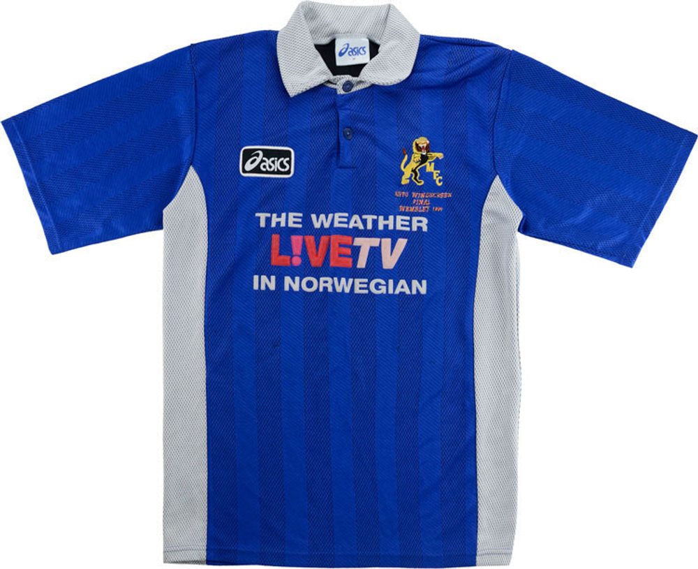 1997-99 Millwall Home 'Auto Windscreen Final' Shirt (Excellent) XL-Millwall