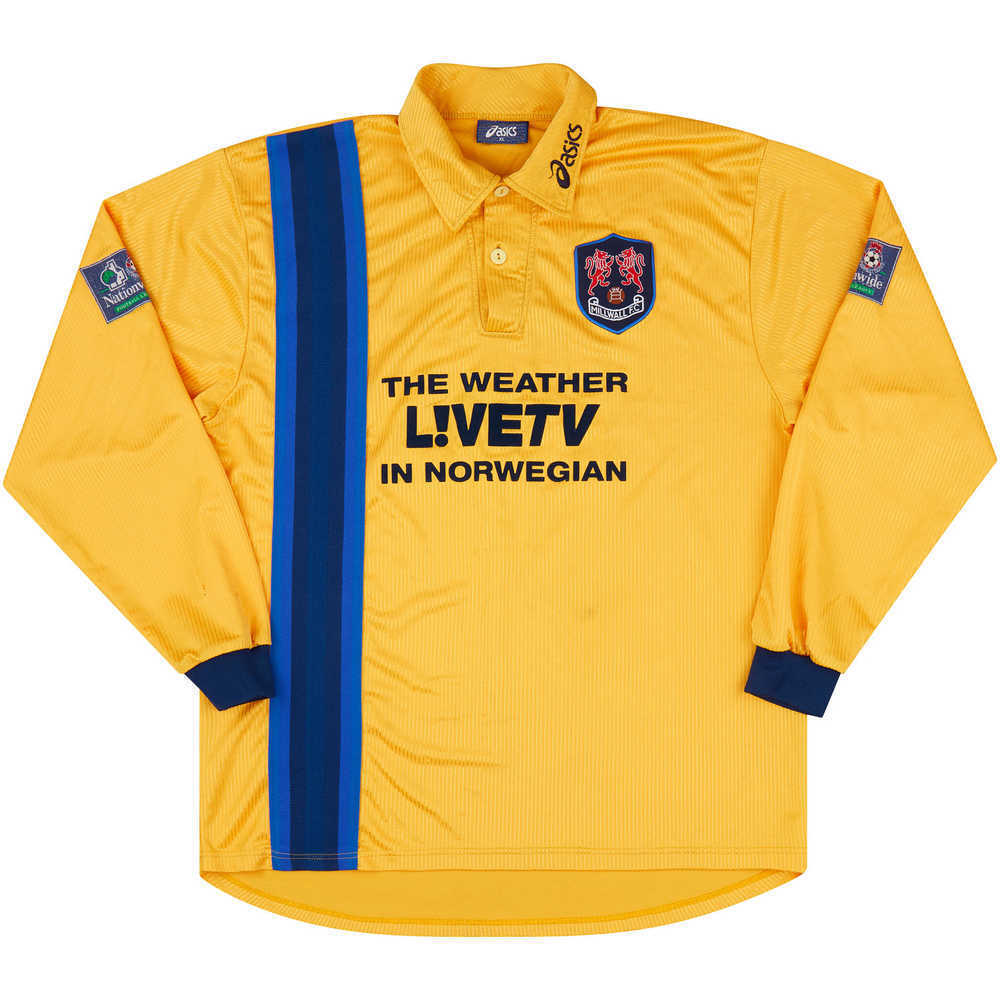 1998-99 Millwall Match Issue Away L/S Shirt #12