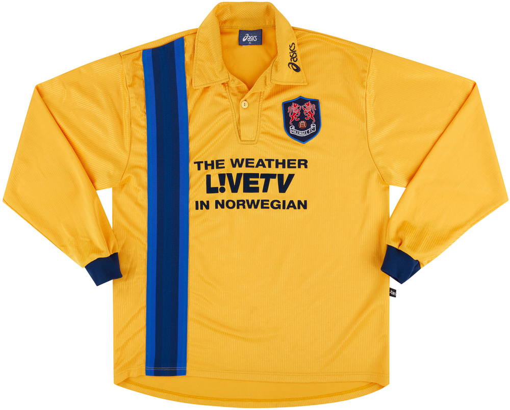 1998-99 Millwall Match Issue Away L/S Shirt #14-Millwall New Products Match Worn Shirts UK Clubs Match Issue