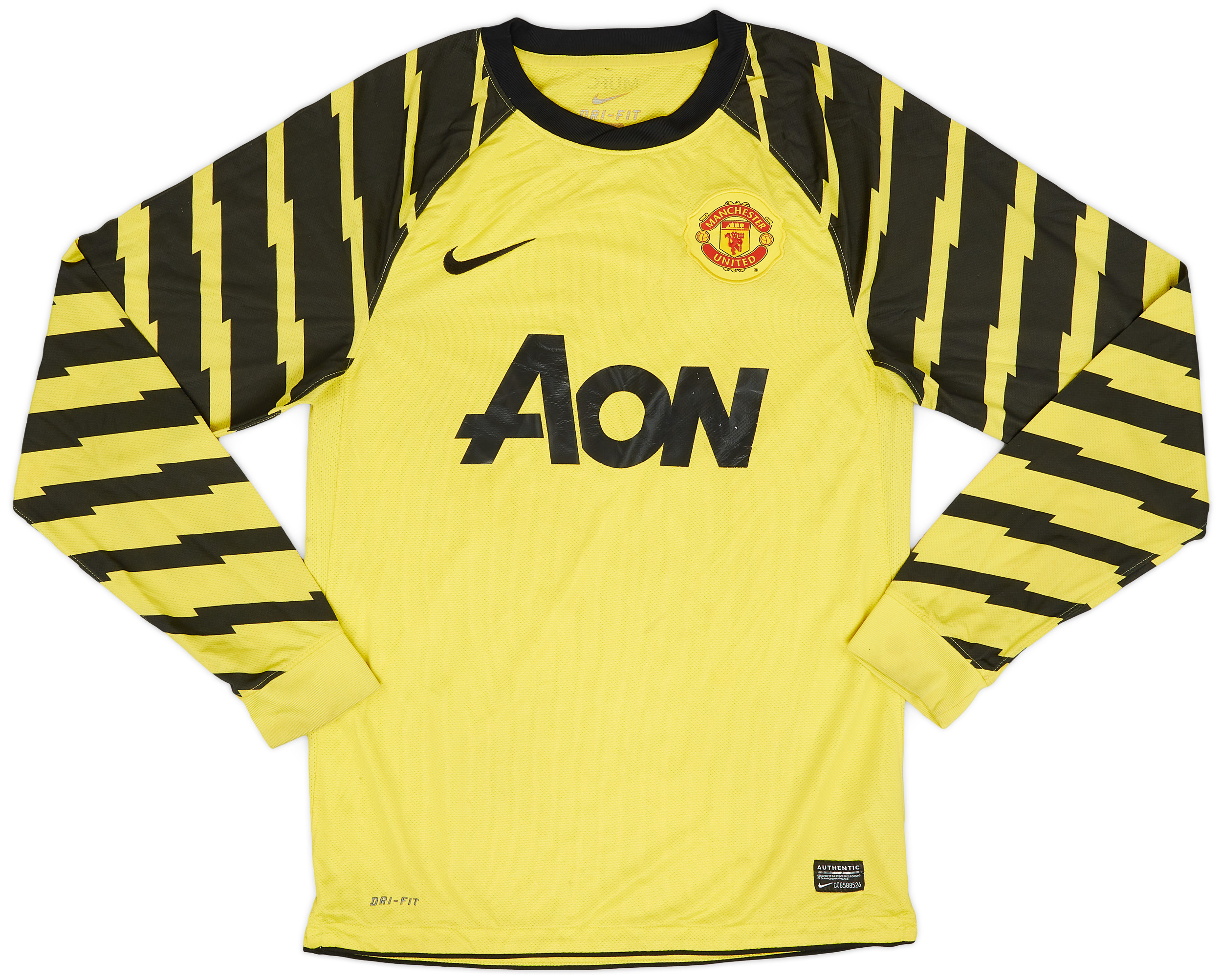 2010-11 Manchester United Yellow GK Shirt - 5/10 - ()