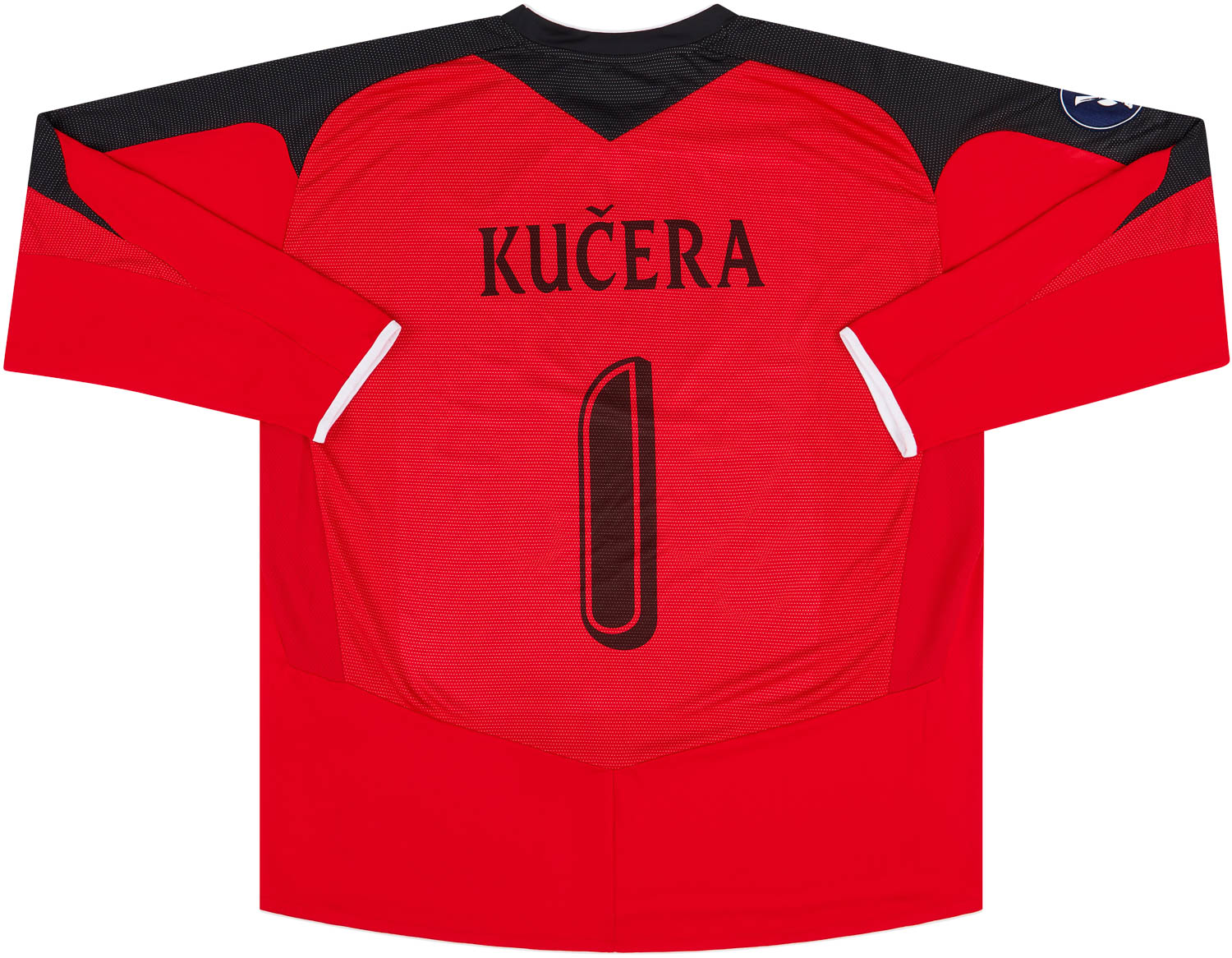 2006-07 Mladá Boleslav Match Issue GK Shirt Kučera #1 (v Panathinaikos)