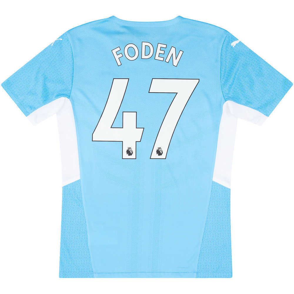 2021-22 Manchester City Player Issue Home Shirt Foden #47 *w/Tags* L