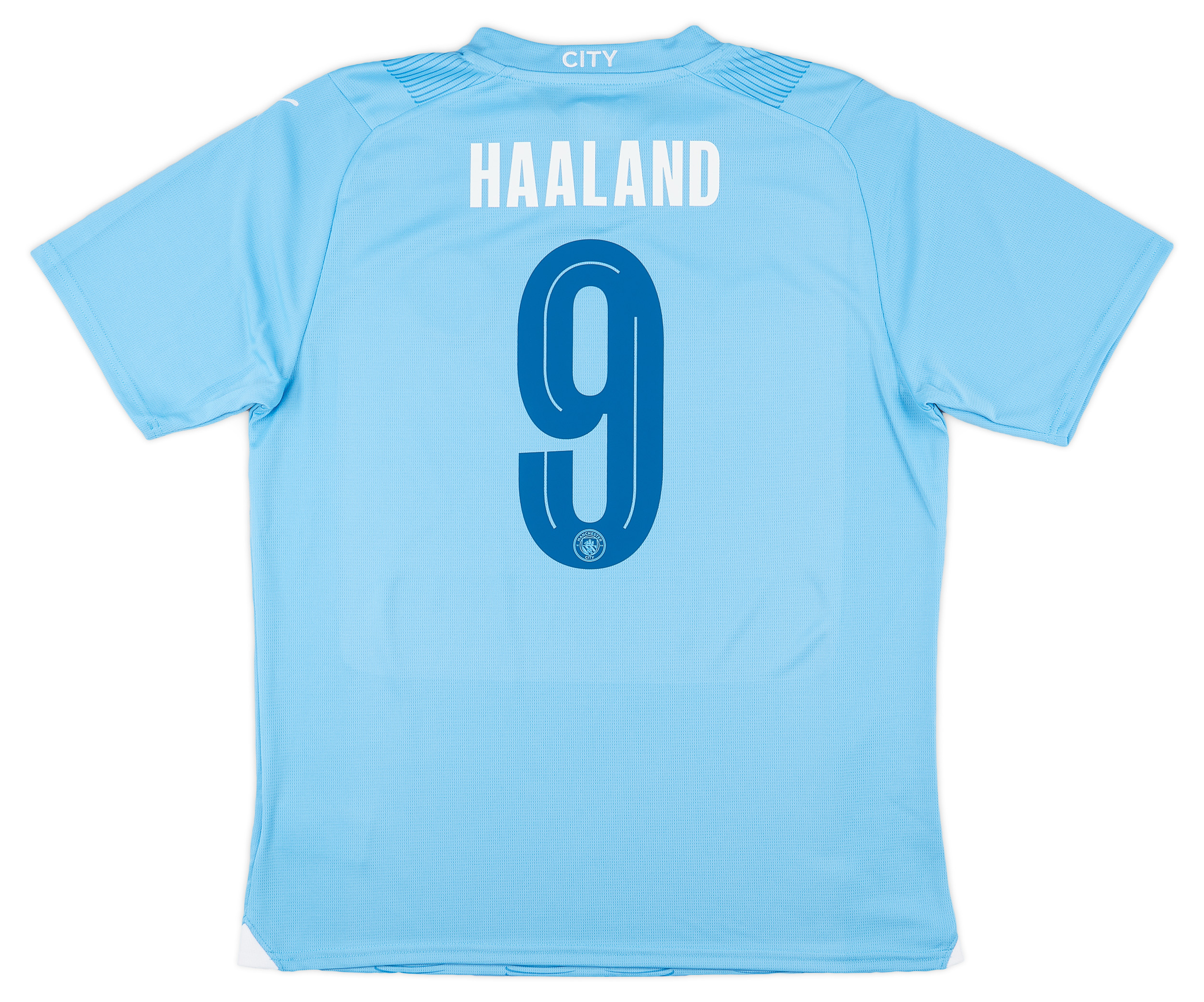 2022-2023 Manchester City Home Jersey #9 Haaland Sportswear Soccer Activewear Set for Kids Youth and Adults, Men's, Size: 26