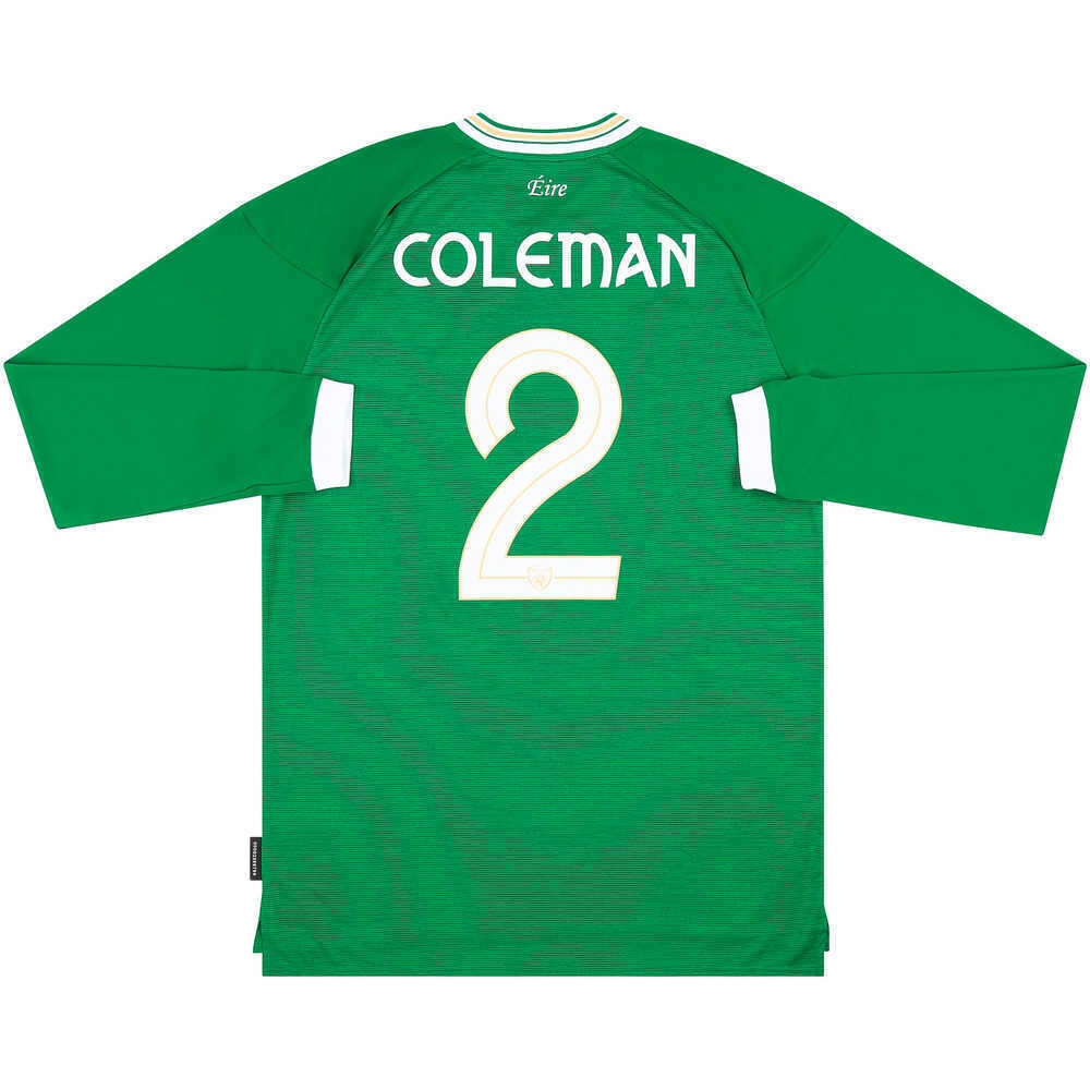 2020-21 Ireland Home L/S Shirt Coleman #2 *w/Tags*