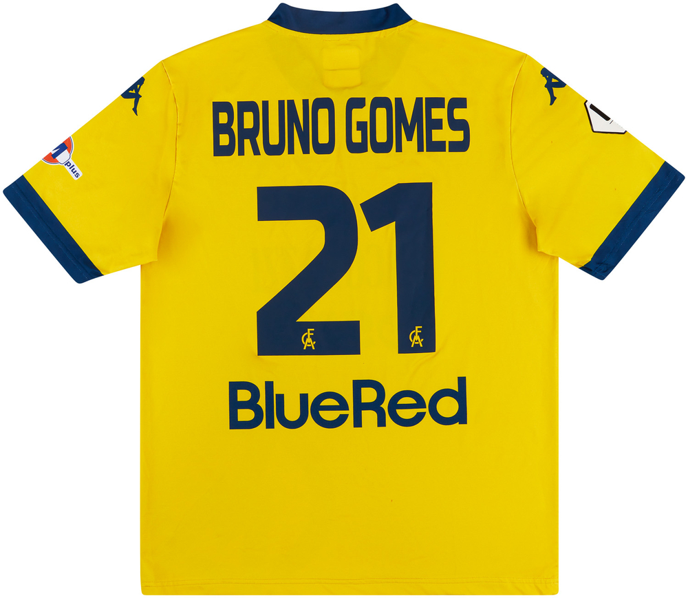 2019-20 Modena Match Issue Home Shirt Bruno Gomes #21-Match Worn Shirts  Other Italian Clubs Other Serie B Clubs Certified Match Worn