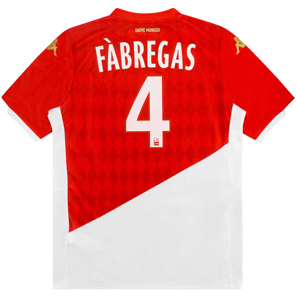 2019-20 Monaco Home Shirt Fàbregas #4 *w/Tags*