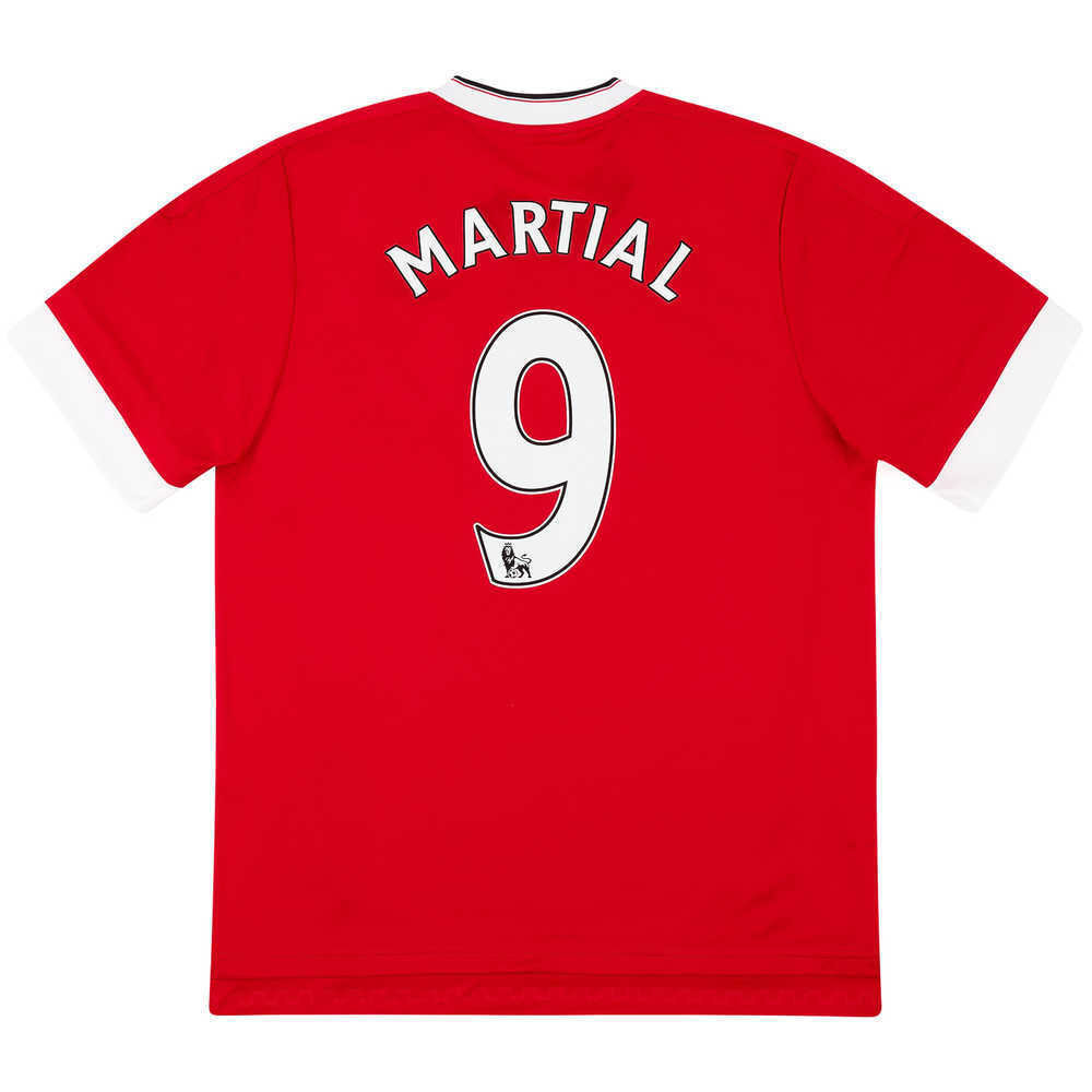 2015-16 Manchester United Home Shirt Martial #9 (Excellent - 9/10) S