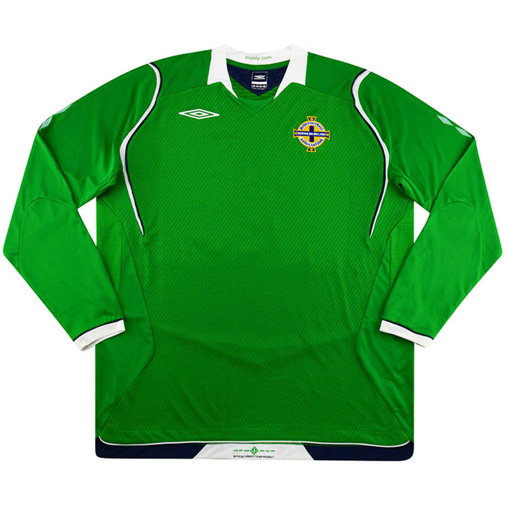 2008-10 Northern Ireland Home L/S Shirt (Excellent) L