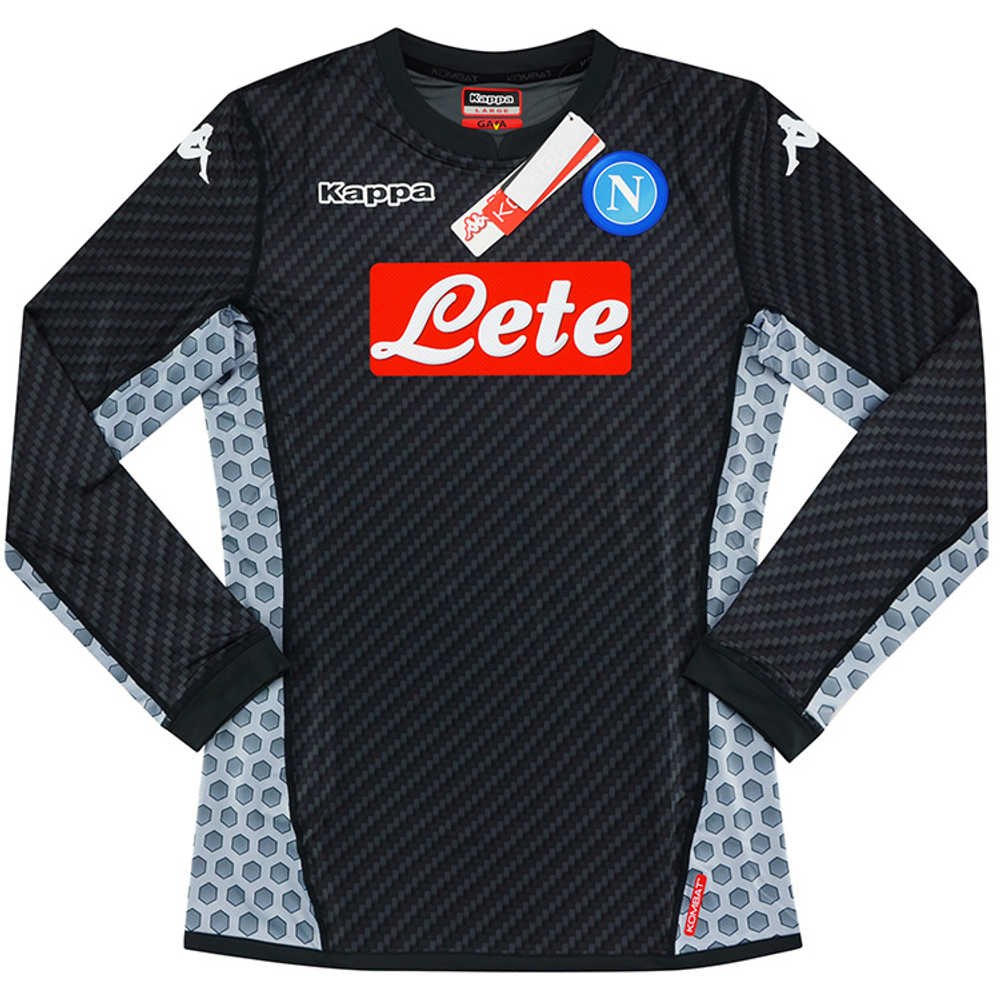 2017-18 Napoli Authentic Fourth European L/S Shirt *BNIB*