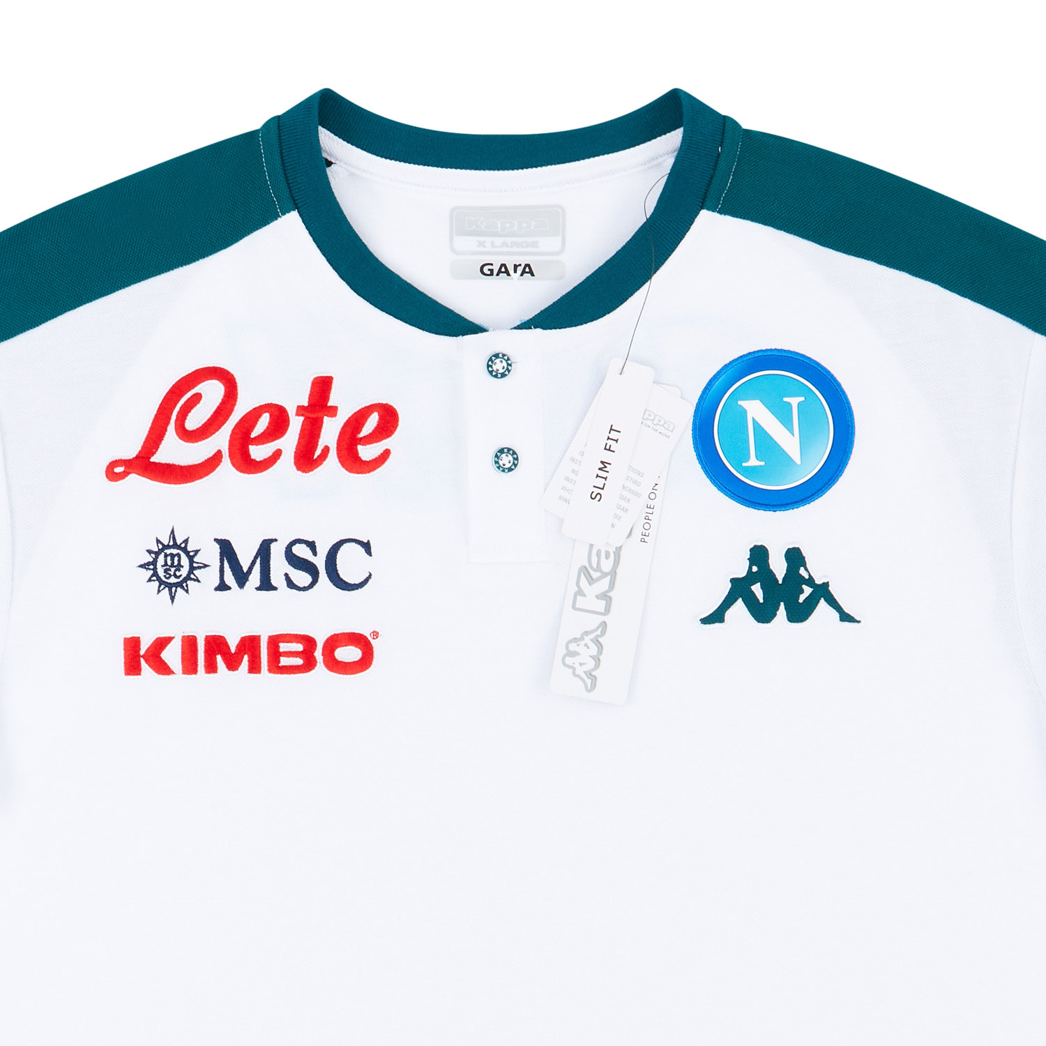 handboeien machine Meestal 2020-21 Napoli Kappa Polo T-Shirt - NEW