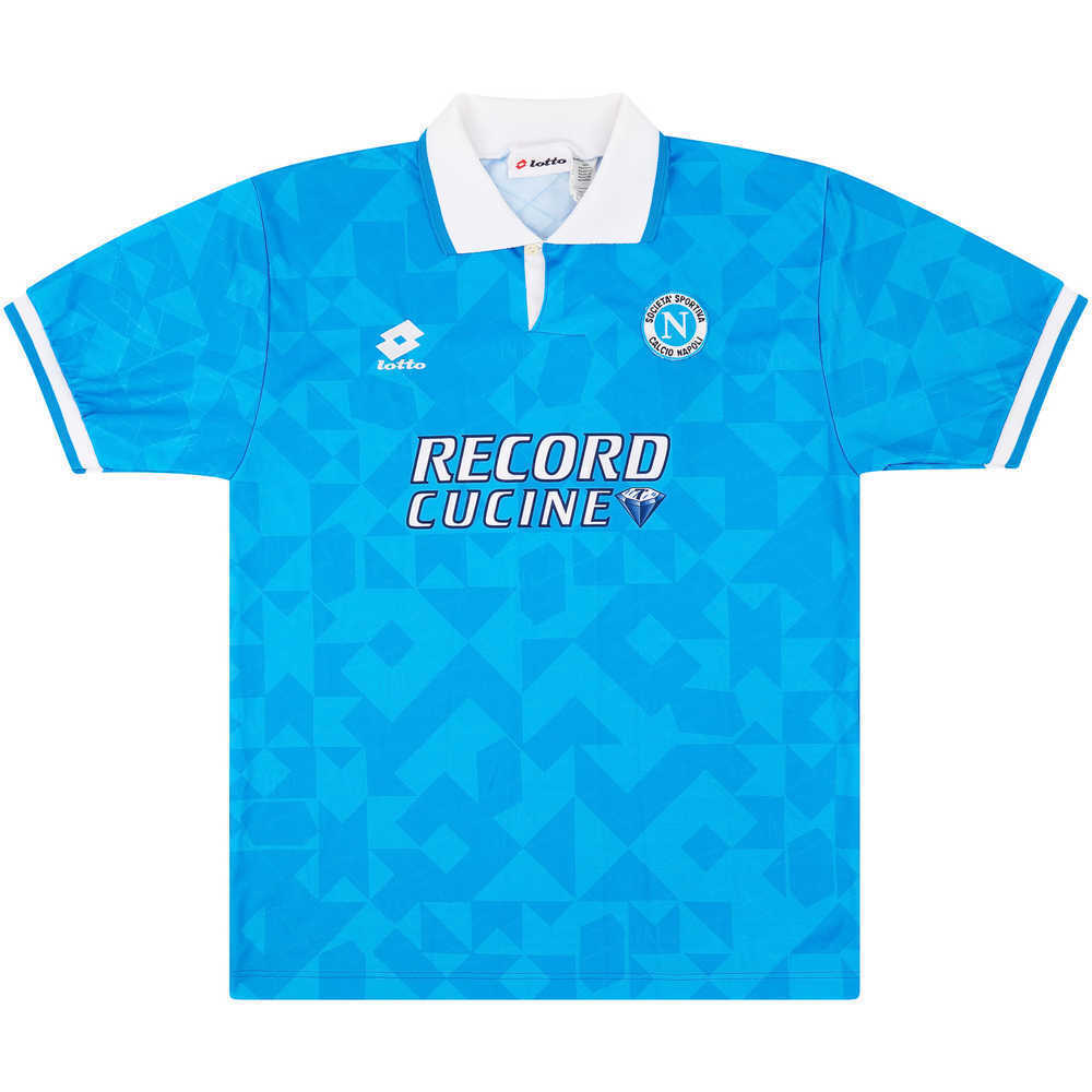 1994-95 Napoli Match Worn Home Shirt #3 (Tarantino) v Foggia