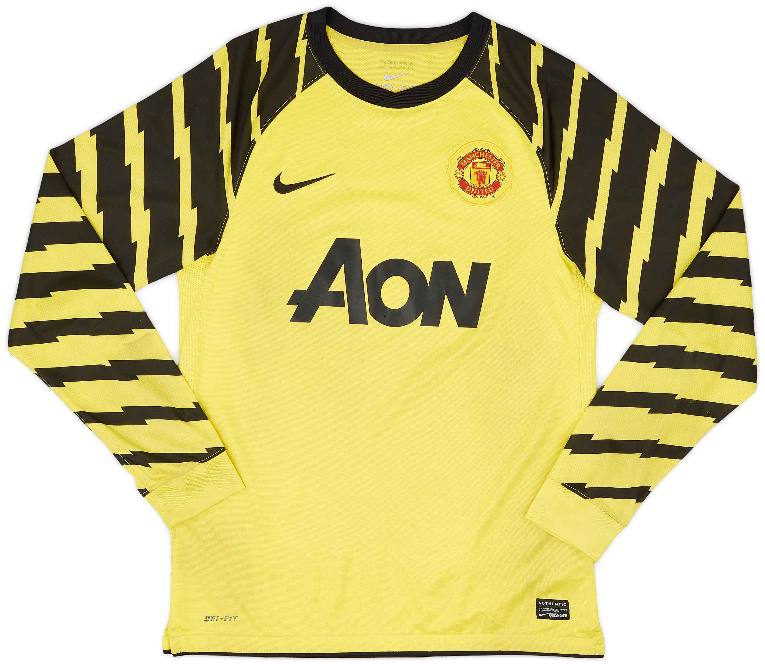 2010-11 Manchester United Yellow GK Shirt - 6/10 - ()