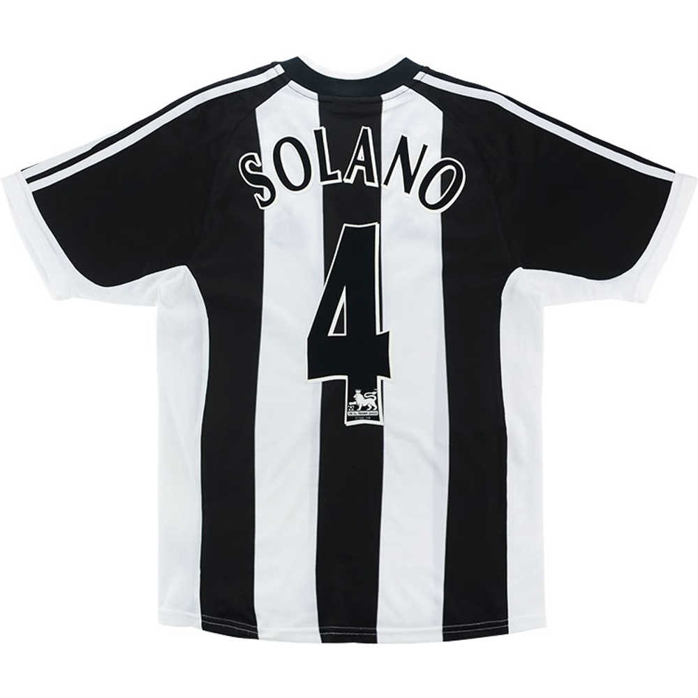 2001-03 Newcastle Home Shirt Solano #4 (Excellent) XXL
