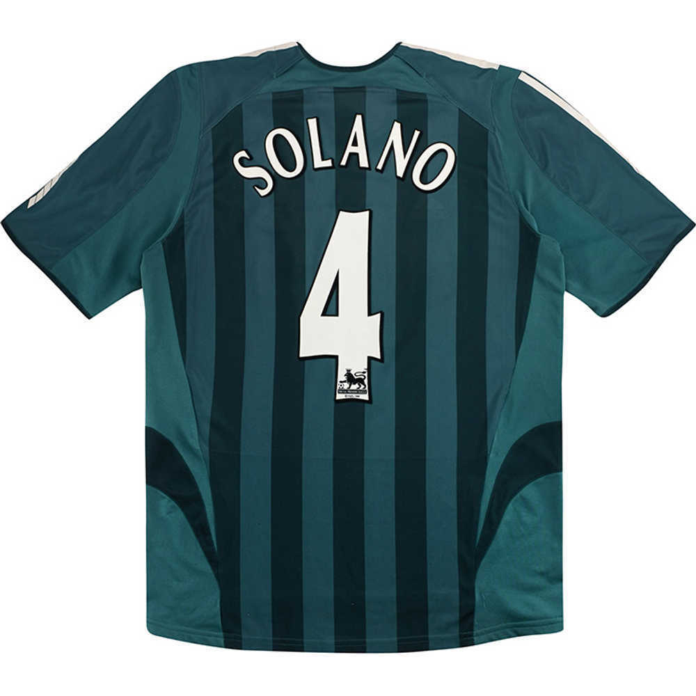 2005-06 Newcastle Away Shirt Solano #4 (Very Good) XXL