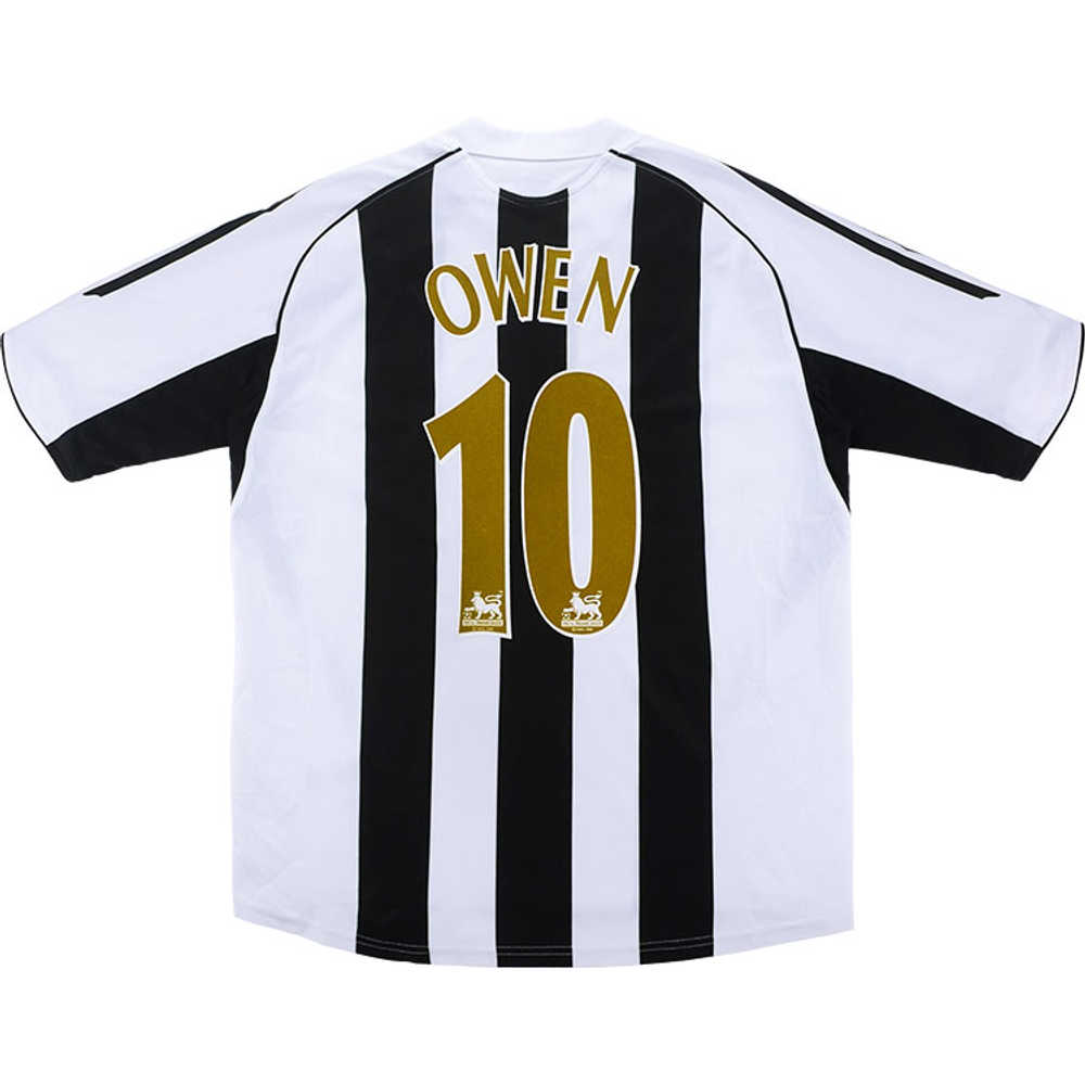 2005-07 Newcastle Home Shirt Owen #10 (Excellent) S