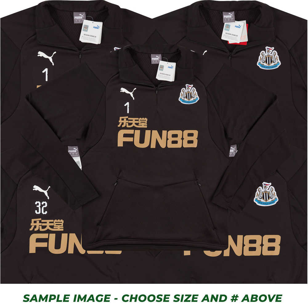 2018-19 Newcastle Player Issue 1/2 Zip Training Top # *w/Tags* L