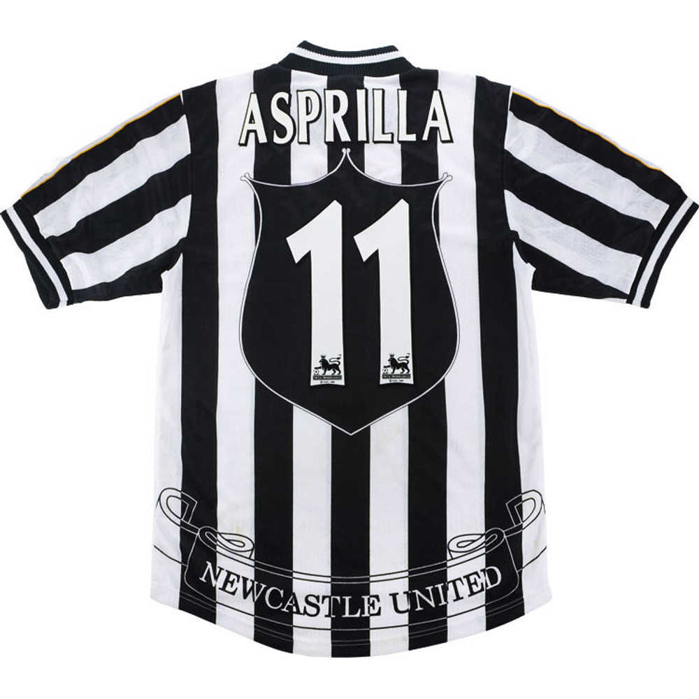 1997-98 Newcastle Home Shirt Asprilla #11 (Excellent) XL