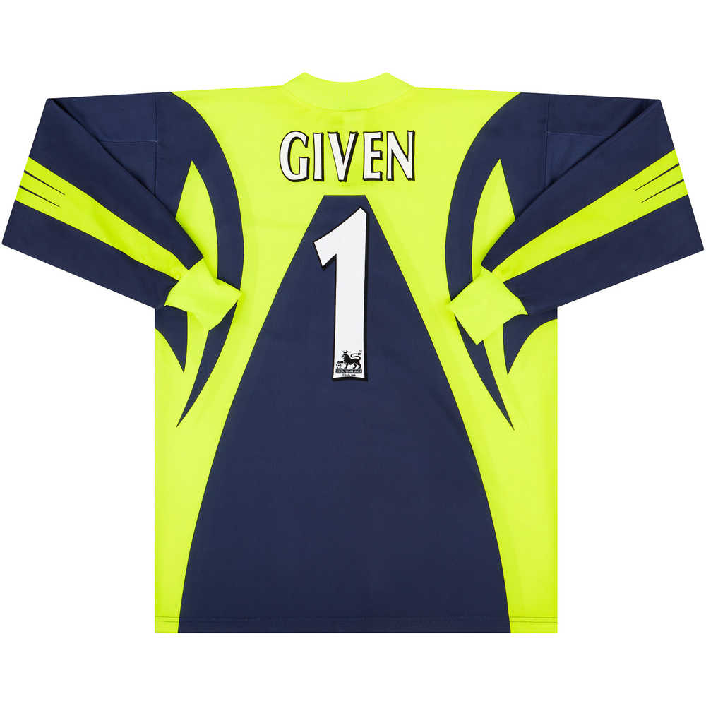 1998-99 Newcastle GK Shirt Given #1 (Very Good) Y