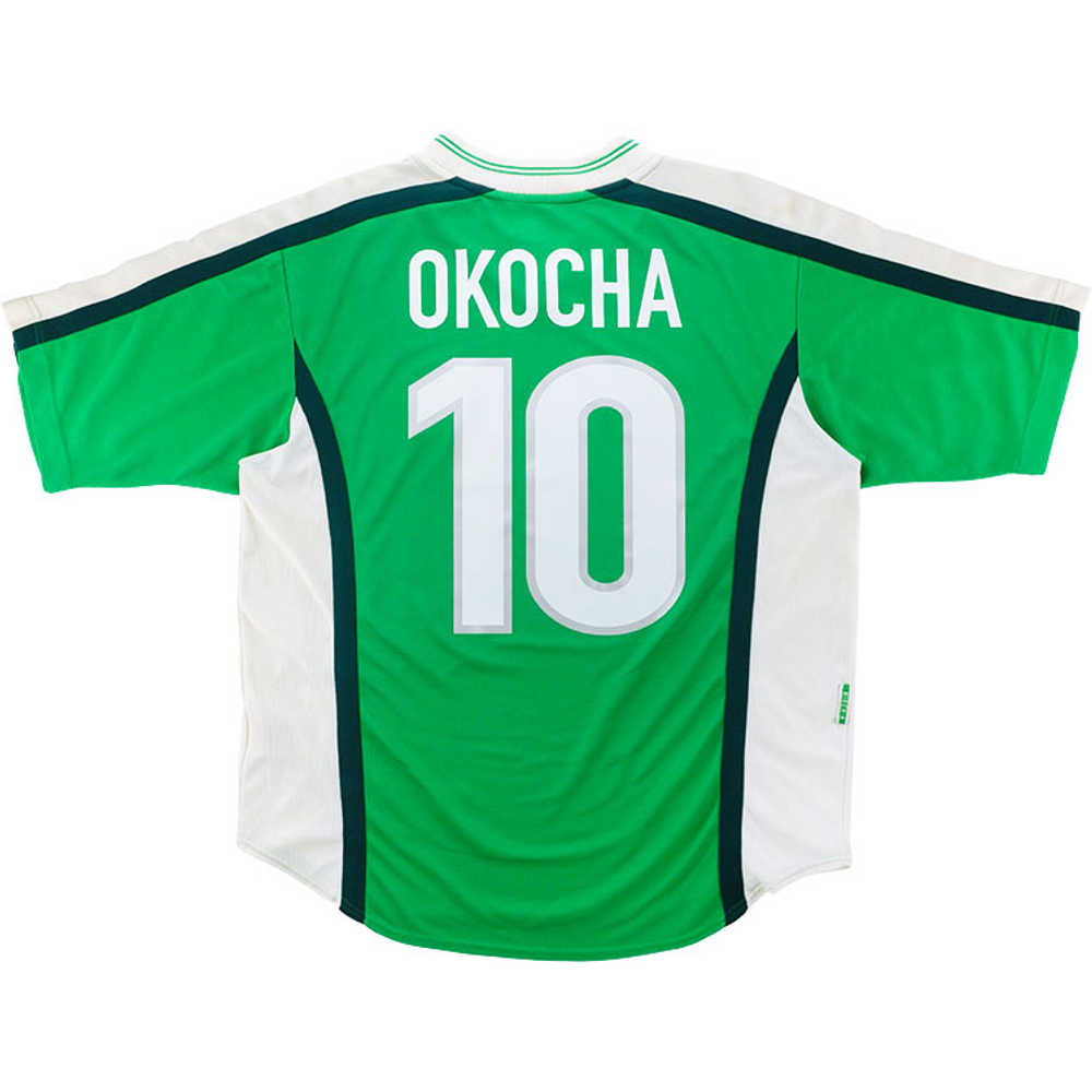 1998-00 Nigeria Home Shirt Okocha #10 (Excellent) L