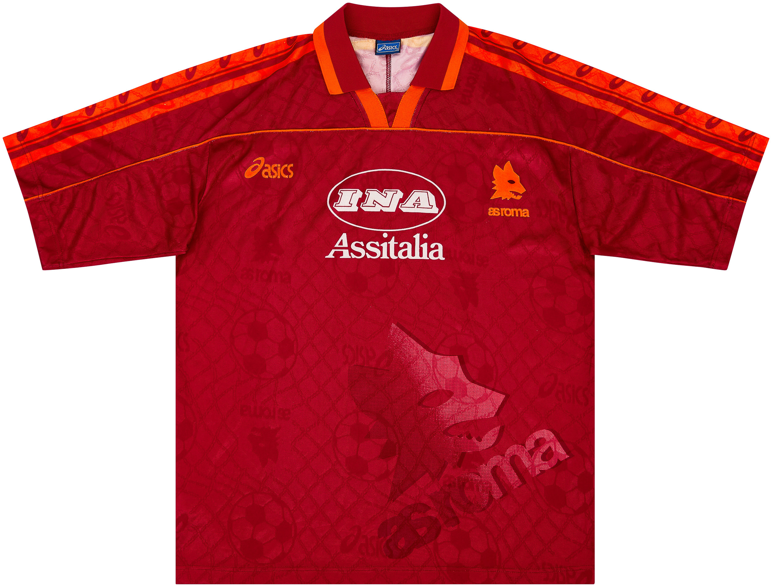 1995-96 Roma Home Shirt - Excellent 8/10 - ()