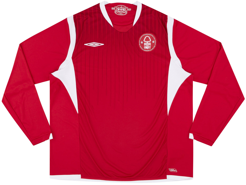 2009-10 Nottingham Forest Home L/S Shirt (Very Good) XXL-Nottingham Forest New Products