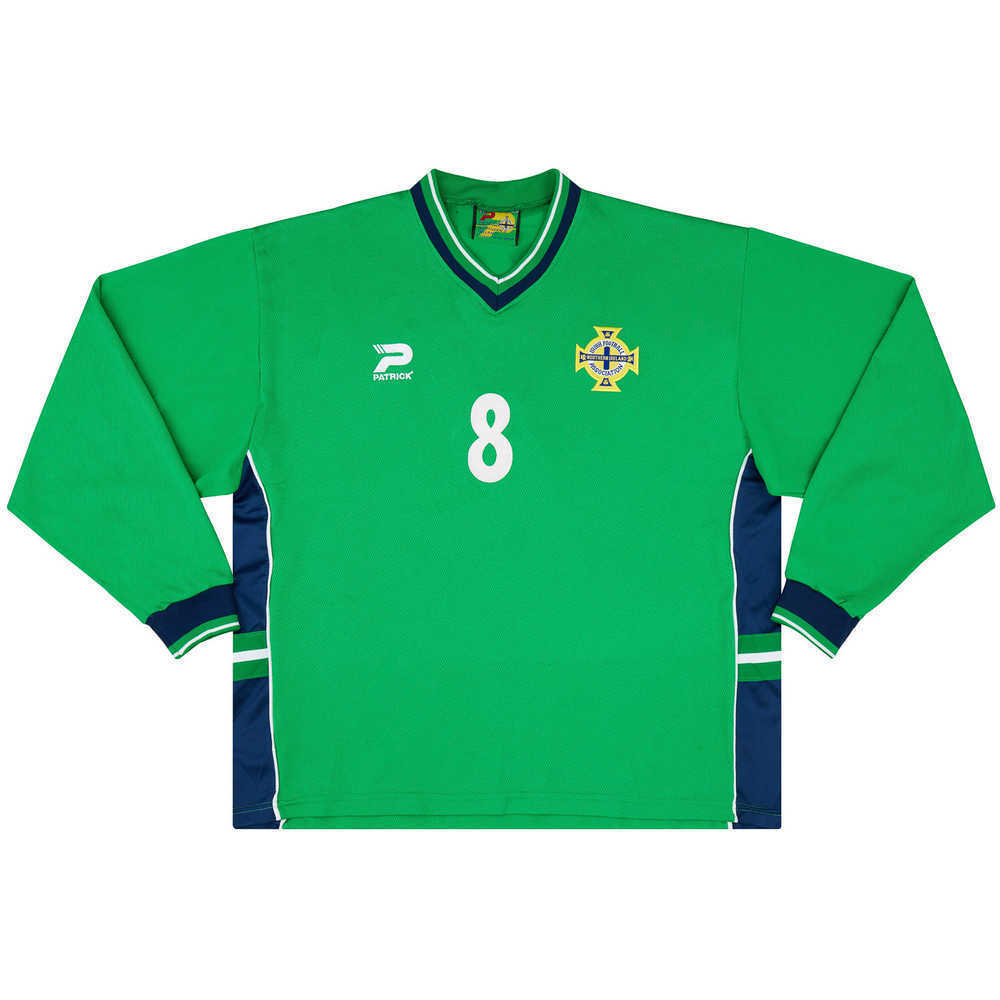 2002-03 Northern Ireland Match Issue Home L/S Shirt #8