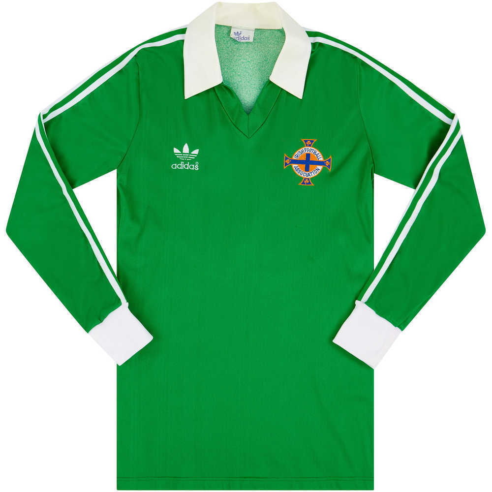 1977-82 Northern Ireland Match Issue Home L/S Shirt #16