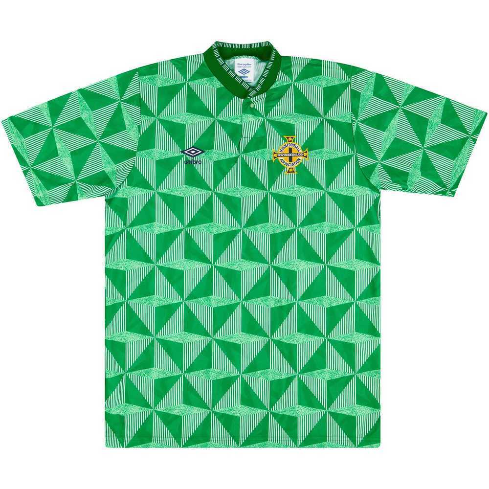 1990-92 Northern Ireland Match Issue Home Shirt #14