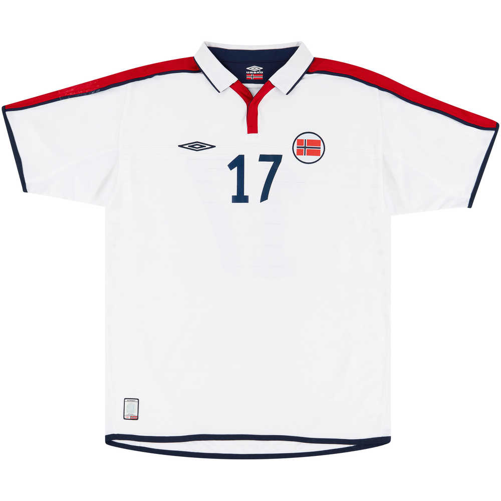 2002-04 Norway Match Issue Away Shirt #17